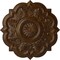 Ekena Millwork Deria Ceiling Medallion (Fits Canopies up to 6"), Hnd-Painted Root Beer Crackle, 20 1/4"OD x 1 1/2"P CM20DRRBC - alternate 1